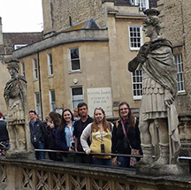 GSC students and faculty on a previous trip to London