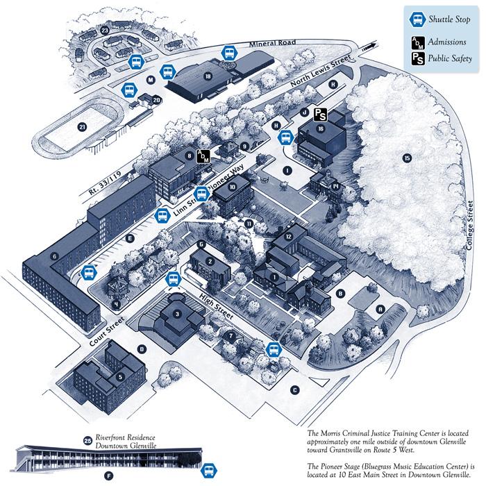 Campus Map | Glenville State College