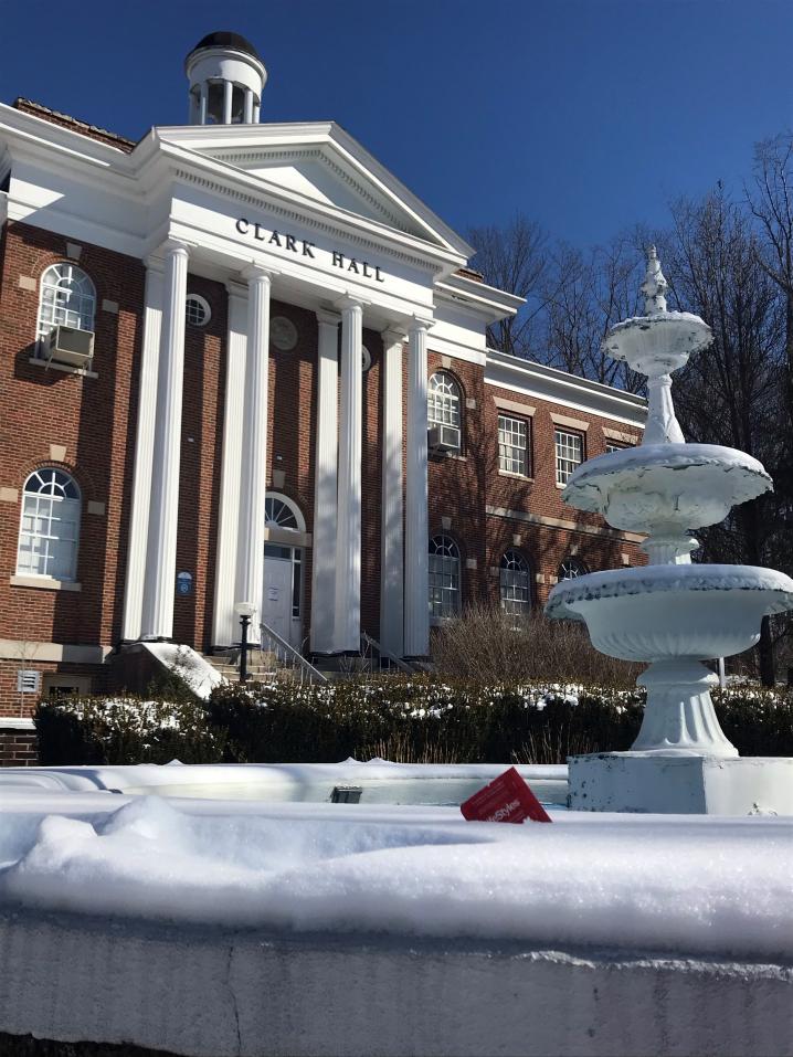 Clark Hall Fountain featuring Lifestyle