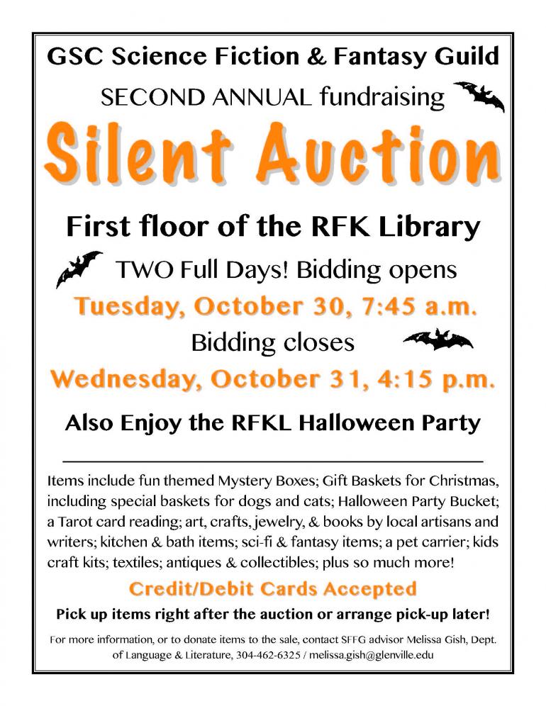 Gsc Science Fiction And Fantasy Guild To Host Silent Auction Glenville State College