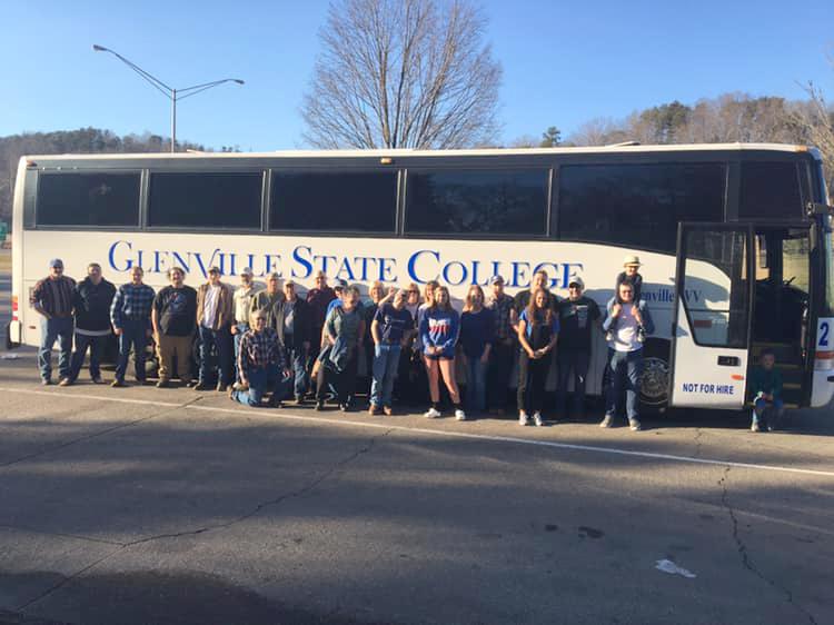 SPBGMA trip attendees pause for a photo in front of the GSC bus before resuming their trip to Nashville, TN last year