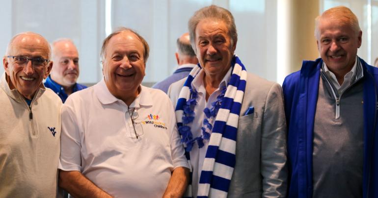 On Saturday, February 19, Glenville State College saw two significate milestones reached: the 150th anniversary of the College’s founding and over $1.1 million raised for the annual Founders Day of Giving campaign. Pictured here are (l-r) I.L. “Ike” Morris, Rodney LeRose, Dr. Mark Manchin, and Steve Westfall.