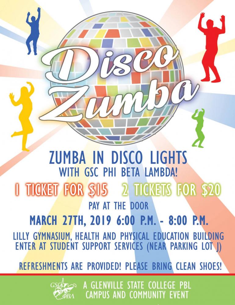 Disco Zumba Event Planned At Gsc Glenville State College