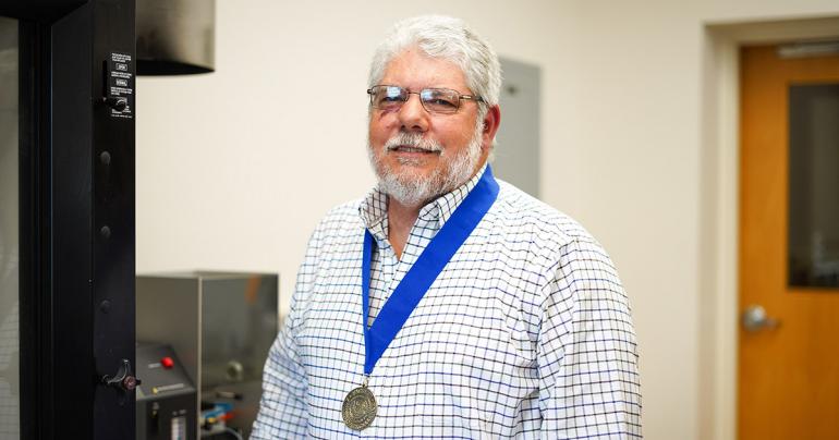 2021 GSC Faculty Award of Excellence Recipient Dr. David O'Dell (GSC Photo/Kristen Cosner)