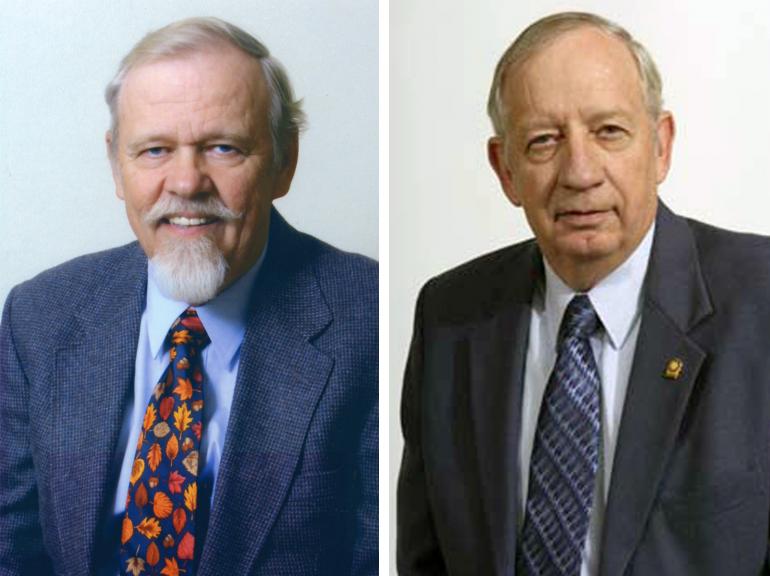 (l-r) Emeriti Professors Ed Grafton and Rick Sypolt