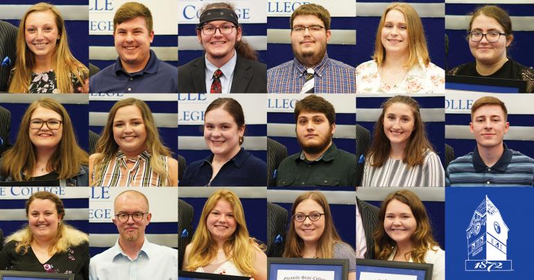 May 2021 Hidden Promise graduates; (l-r, descending) Claire Amos, Christopher Anglin, Mitchell Blackburn, Joshua Brennan, Kaitlyn Coleman, Alexandra Dean, Brianna Deel, Madisyn Furr, Fairan Gill, Logan Hays, Tessa Jordan, Dalton Law, Kristina Lowe, B. Tyler Moore, Arikka Smith, Shiann Smith, and Allyson Yoho. (GSC Photos/Kristen Cosner)