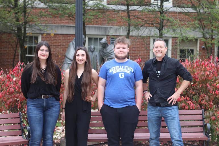 Pioneer Debate’s Alena Gray, d Graylin Floyd, Johnathan Hornbuckle, and Dr. Brian Johnston 