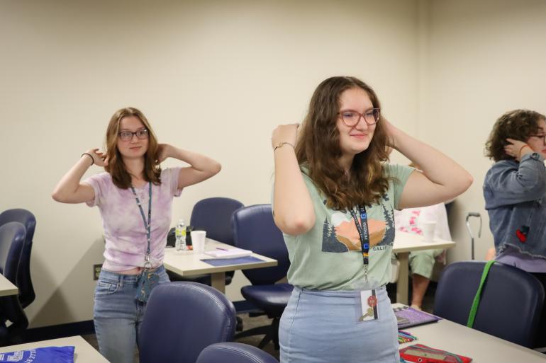 Participants of the “Come Spin a Tale” youth storytelling camp in 2022