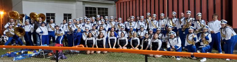 Pioneer Marching Band at the Mountain State Forest Festival