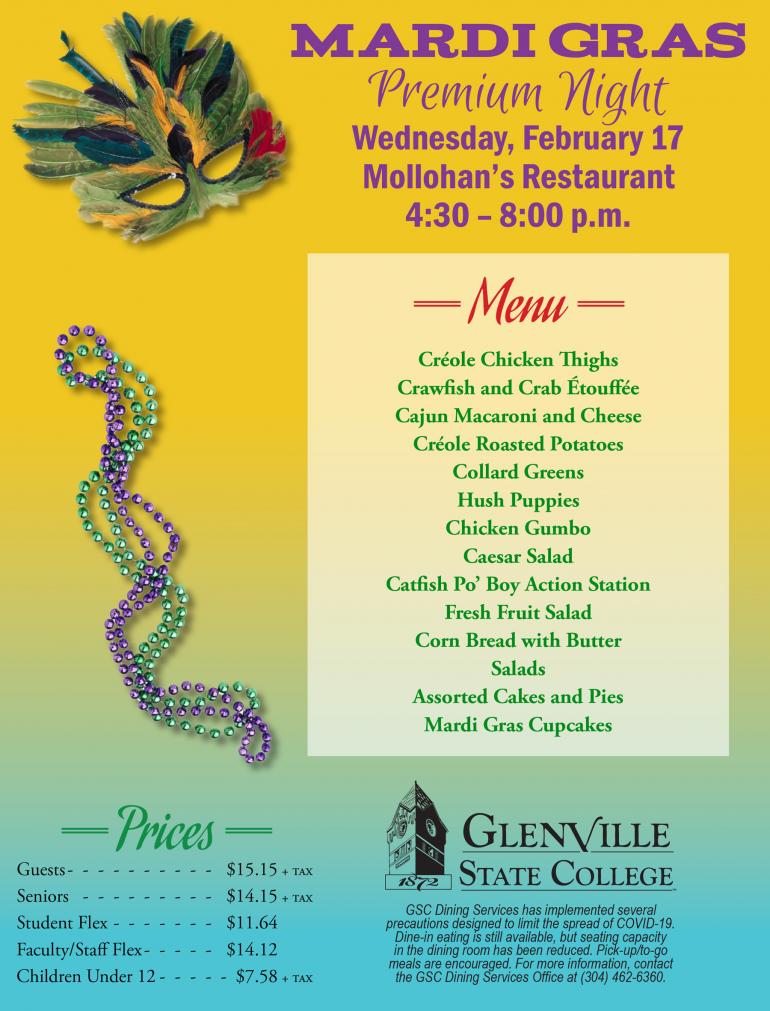 Mardi Gras Premium Night Flyer