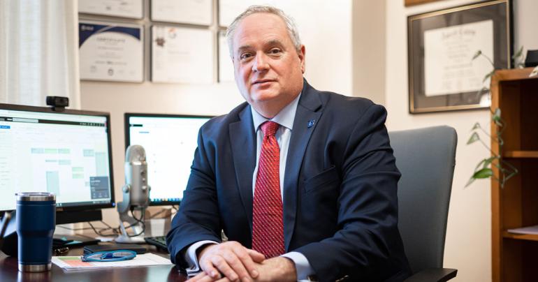 Glenville State University Associate Professor of Business Dr. Mark Sarver. (GSU Photo/Kristen Cosner)