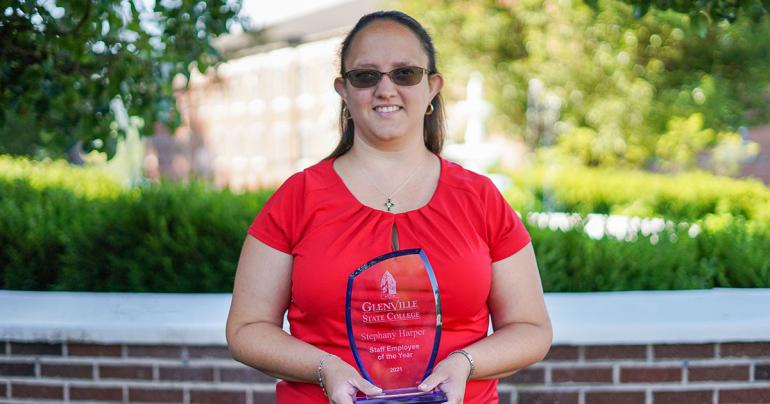 Stephany Harper, 2021 Staff Employee of the Year award recipient. (GSC Photo/Kristen Cosner)