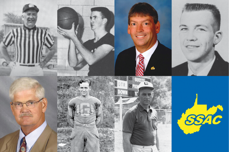 (l-r) top row: Sam Williams, Jim Hamrick, Greg Reed, Gerald Trembush; bottom row: Gary Ray, Gordon Eismon, Bill Hanlin