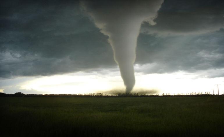 Tornado in the distance.