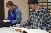 Glenville State College students conduct courthouse research as part of a Land Titles and Abstracting course